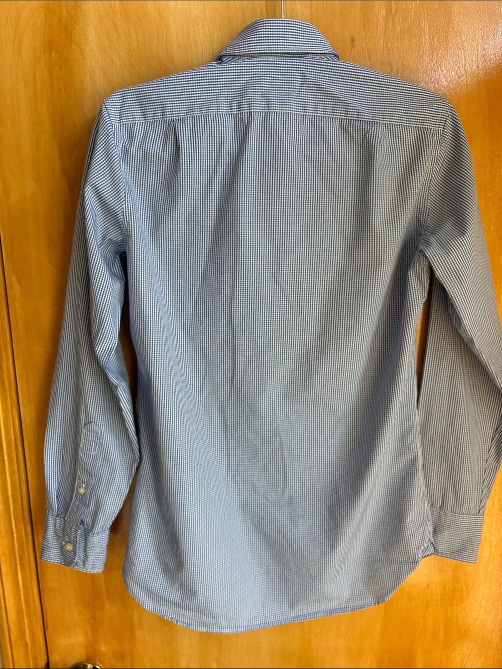 J. Crew Men's Blue Micro-Stripe Button-Down Shirt